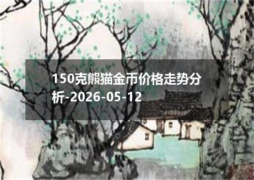 150克熊猫金币价格走势分析-2026-05-12